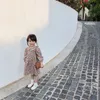 Little Girls Fashion Floral Dress 2020 Spring Fall New Arrival European Style Baby Kids Flowers Printing One Piece Clothes X520 Q0716