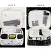 Marbling Makeup Cosmetic Zipper Bag Fashion Travel Poratble Wash Bags Handväska PU Multi-Function Storage Bags 8Colors