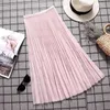 Женщины сексуальные сетки кружева прозрачные длинные тюль юбка корейский мода летние дамы упругая высокая талия черный белый пляж MIDI юбка 210619