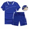 Ensembles de course Hommes Sportswear Manches courtes Vêtements Fitness Basketball tennis Football Plus Size Gym Vêtements 2 pièces Sports Suits Y1221