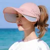 Dropship BC800046 Fashion Female Visors Summer Sun Hat for Woman Baseball Cap Beanie Casquettes Hats Patchwork Visor4165205