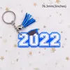 2022 Graduation Keychain Pendant Acrylic Tassel Keychains Car Bag Decoration Key Chain Graduation Gift Keyring BBF14164