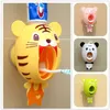 Dispensador de pasta de dientes de dibujos animados Fuerte Succión Sucker Accesorios de baño Set Titular de cepillo de dientes Cepillo de dientes automático Niño 211222