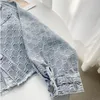 Kadın ceketler bahar sonbahar ins rhinestone denim ceket zayıflama kot ceket kadınlar moda üstü