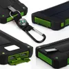 Banca di energia solare portatile 30000mah Batteria esterna impermeabile Caricabatterie di backup Caricabatteria per telefono LED Power Bank