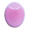 Soft silicone Cleaning Pad Wash Face Facial Exfoliating Brush SPA Skin Scrub Cleanser Tool DAJ125