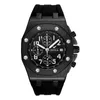 Onola 202New marka moda swobodny kwarc męski zegarek chronograf wielofunkcyjny zegarek na rękę All Black Gold Metal Waterproof Watch For3127610