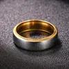 Anéis de cluster 6mm titanium anel de casal para homens e mulheres personalizadas personalizadas gravadas