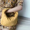 Ручная женская сумка из мягкой искусственной кожи с морщинистыми клецками, тканые сумки для ручной переноски, универсальная дизайнерская сумка-тоут Portale, кошелек
