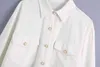 قميص طويل الأكمام أزرار إطفاء ذوي الياقات البيضاء الأساسية عارضة في سن المراهقة جريل الأبيض أنثى أنيقة قمم فضفاض بلوزة 210520