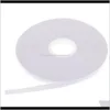 Sewingbegrippen gereedschap Kleding Drop levering 2021 10 Rolletjes Dubbelzijdige zelfzijdige tape voor naaigaartjes Handwerk 6mm x 20 meter elke rol