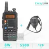 Baofeng -5R Walkie Talkie 5R 업그레이드 버전 CB 라디오 HF 트랜시버 8W 10km 듀얼 밴드 UHF VHF 무전기 82 UV 9R