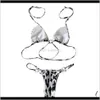 Dames Badmode Apparel Dames Zomer Beach Seaside Bikini Sets Bras Slips 2 stks Set Leopard Sexy Bikinis Drop Delivery NU9FM
