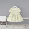 2021 Summer Baby Girl Robe Princesse Nouveau-né Filles Vêtements Robe de baptême Robe de fête d'anniversaire pour bébé 0-3Y Enfants Robes Q0716