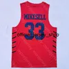 2020 Nova Dayton Panfletos Basquetebol Jersey NCAA College 33 Mikesell Vermelho Todos Costura e Bordado Homens Tamanho da Juventude