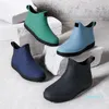 Homens de chuva de borracha deslizam na impermeável tubo de salto baixo PVC botas de chuva de trabalho botas masculinas 201223