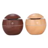 Ultrasonic Air Humidifier Wood Essential Aroma Oil Diffuser With LED Light Electric Aromatherapy Mist Maker 210709