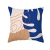 Подушка / декоративная подушка 2021 Nordic Simple Ins Blue Абстрактный супер мягкий напечатанный ретро арт наволочка диван подушка 45x45см