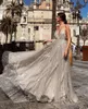 캐주얼 드레스 Blingbling Sequined See-Through Maxi Prom 드레스 여름 2021