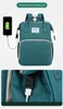 Taschen Mumientasche Designer-Rucksack multifunktionale Mutter- und Babytasche faltbares Kinderbett warm halten mehrere aufladbare Taschen Mehrfarbig