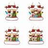 Christmas Reindeer Pendant Resin Hanging Ornaments Family Of 2 3 4 5 Xmas Tree Decoration PCrafts With String Assorted Pendants Free DHL HH21-804