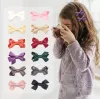 Ins 13 Colors 3.5x6cm size hair Bow girl Barrettes Girls Accessories kids party clipper Or Birthday Gift