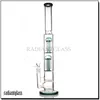 Wasserpfeife, doppelarmig, Baum- und Wabenbong, gerades Design, Bubbler, Bohrinseln, Wasserpfeife