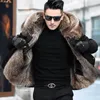 Men's Down & Parkas Thicken Winter Coat Thick Jacket Men Outwear Hooded Male Faux Fur Lined Snow Warm Casaco Feminino Y123 Kare22