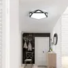 Plafonniers noir/blanc forme géométrique LED pour salon chambre à manger lampe moderne luminaires d'intérieur