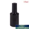 Bottiglie di stoccaggio Vasetti 10ML 15ML Bottiglia vuota per smalto Contenitori cosmetici Vetro con pennello Nero trasparente Un coperchio Prezzo di fabbrica design esperto Qualità Ultimo