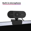 Webcam HD 1080P à mise au point automatique, caméra d'appel vidéo haut de gamme, Microphone intégré, pilote USB, Plug And Play