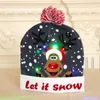 Led Funny Christmas Hat 참신 라이트 업 화려한 세련된 모자 니트 크리스마스 파티