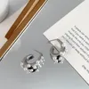 フープハゲラブックパーソナリティゴールド水滴C形メタルイヤリングビンテージホワイトフェイクパール幾何学幾何学レディースジュエリー