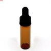 50pcs 4ml bottiglia di vetro ambrato con campione di profumo contagocce puro mini tubi trasparenti fiala di olio essenzialequantità buona