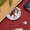 Bookmark 1PC Chinese Style Vintage Bookmarks Stationery Metal Book Clip Creative Gift For Teachers Students School Office Supplies