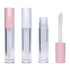 100pcs 5.8ml Empty Lip gloss Tubes Bottle Big Brush Lips Glaze Tubs with Bigs Doe Foot Applicator for Women Girls DIY Cosmetic SN2917