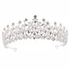 KMVEXO Luxury Elegant Crystal Bridal Crown Woman Tiaras Jewelry Ornaments wear Bride Headbands Wedding Hair Accessories
