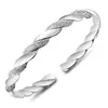 Silver plated Braid bracelet Bangle cuff Women open adjustable wristband fashion jewelry will and sandy