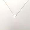 2021 Goud Verzilverd Klein Hart Kettingen Bijoux Voor Vrouwen Halsbanden Mode-sieraden Sleutelbeen Hanger Ketting NA2191188c