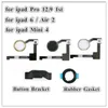 10pcs Pulsante Home Pulsante Menu Tasto Flex Cable Bracket Gomma Sostituzione per iPad Pro 9.7 10.5 12.9 1 ° 2 ° Gen Air 2 3 Mini 4