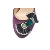 2024 Femmes Mesdames Vraiment réel en cuir strass de taille haute sandales Silk Summer Tong-Flops Slipper Mariage Gladiator Robe Shoes Diamond Bouclots 3D