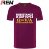 Weerstand is niet nutteloze T-shirt Nerd Elektricien Science Funny Gift Verjaardag Mannen T-shirt Kleding Plus Size Aankomst 210716