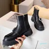 2021 Ganter Martin Bootsブラックカラー足首デザイナー女性ハイテット品質冬の滑り止め箱サイズ35-40 6991