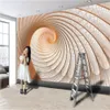 Bakgrund Norden 3D Geometrisk Konst Spiral Textur Väggmålning HD Digital Utskrift Vacker Bakgrundsbilder Dekoration Inomhus Avancerad Väggpapper