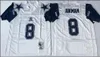 Vintage Dalla Emmitt Smith 8 Troy Aikman Cowboy Football Jersey 21 Deion Sanders Dorsett Irvin 12 Roger Staubach 54 R. Maillots blancs