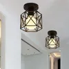 Lampa täcker nyanser 1pc järngång taklampor minimalistisk nordisk vintage balkong kök foajé entré litet ljus