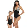 Family Matching Look Swimsuit Mom Daughter Father Son Leopard Print Adult and Boy Swimming Pants Baby Girl Swimwear 210429