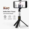 S03 360 derece Bluetooth Tripodlar Standı Selfie'nin Çubuk Monopod için IOS Android Akıllı Telefon Masaüstü Tripod Tutucu Mini L02S K07