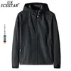 UaiceStar бренд открытый куртка мужчины осеннее ветрозащитное водонепроницаемое пальто человек мода повседневная дышащая с капюшоном весенние мужские куртки X0621