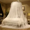 Wit Dubbele Cirkelvormige Plafond Mosquito Net voor eenpersoonsbed Europees Stijl Drie-Deur Koepelbed Dome Hanging Bed Gordijn